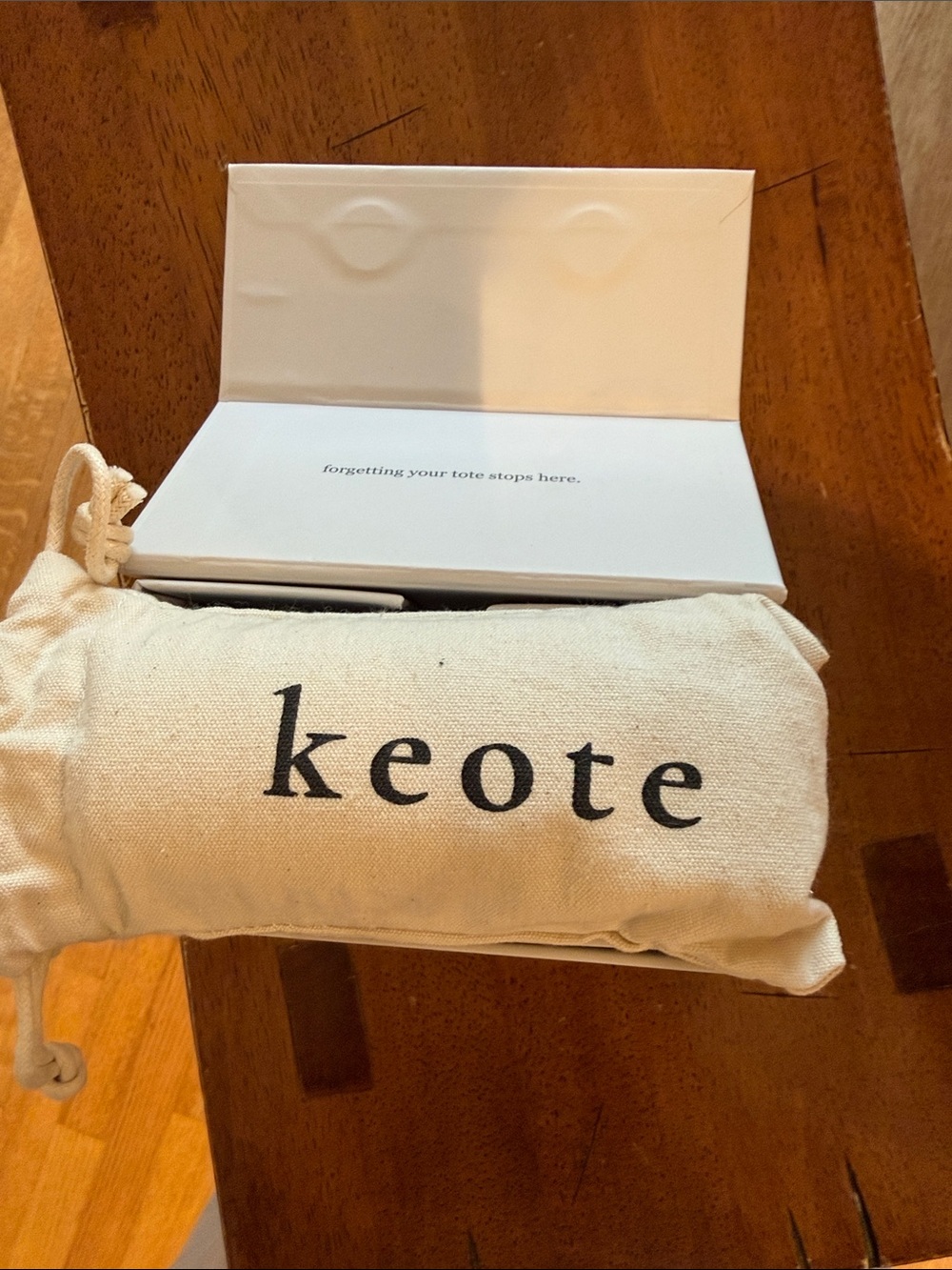 keote - keychain tote - stone with gold - Picture 5 of 9